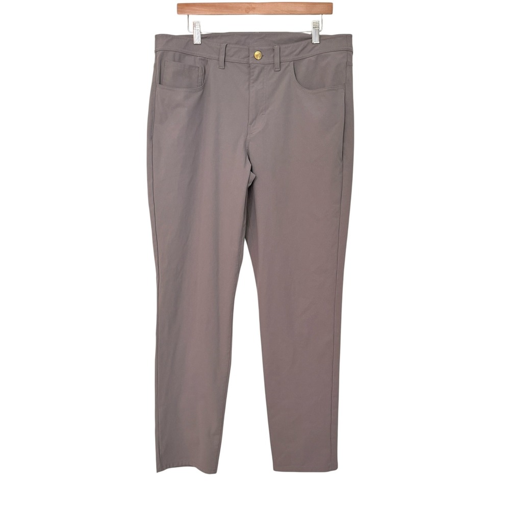 Zella Mens Pyrite Slim Fit Performance Tech Pants Grey 36x30 RN58665